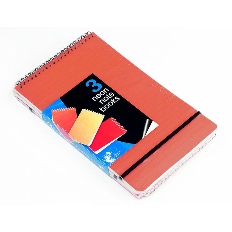 A pack of 3 neon note books from EFG