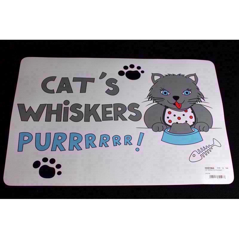 A PVC mat for cats to eat using