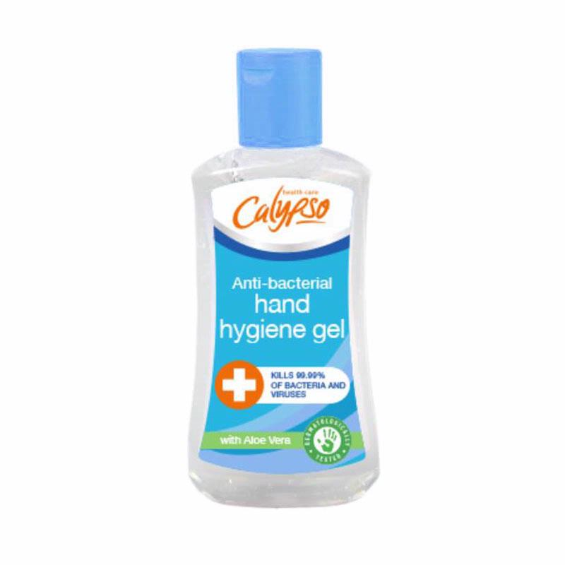 A bottle of calypso hand sanitizer from EFG