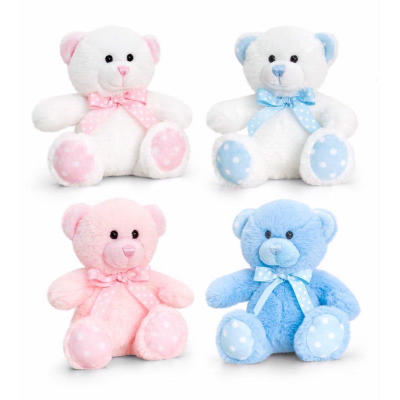 4 baby bear spotty soft toys from EFG