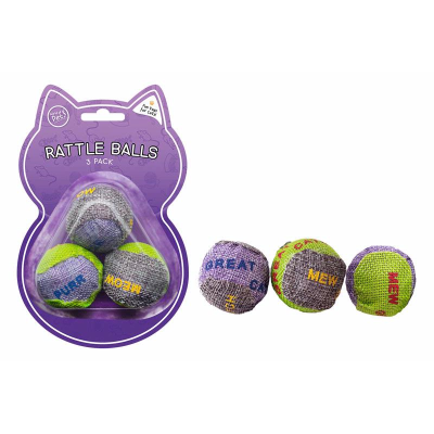 A set of Cat rattle balls