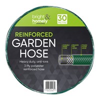 BRIGHT & HOMELY REINFORCED GARDEN HOSE PIPE 30M