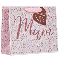 MOTHERS DAY DITSY FLORAL GIFT BAG PK6