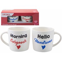 VALENTINES COUPLES LOVE MUG 2 PIECE