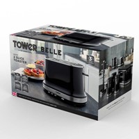TOWER BELLE COLLECTION 2 SLICE TOASTER BLACK d0