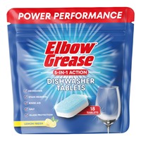 ELBOW GREASE DISHWASHER TABLETS 18PK