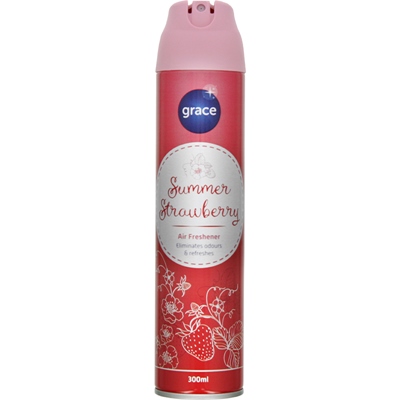 GRACE AIR FRESHENER SUMMER STRAWBERRY 300ML PK12