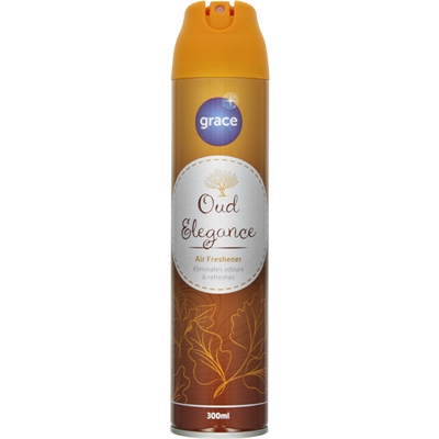 GRACE AIR FRESHENER OUD ELEGANCE 300ML PK12
