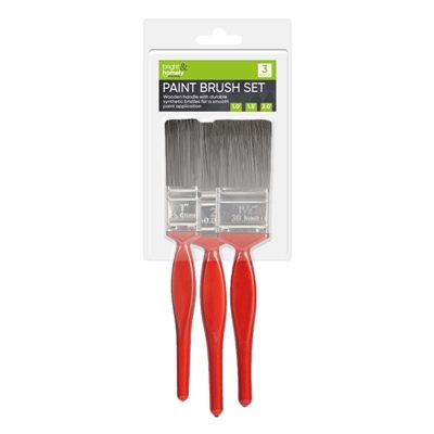 BRIGHT & HOMELY PAINT BRUSH SET 3 PACK